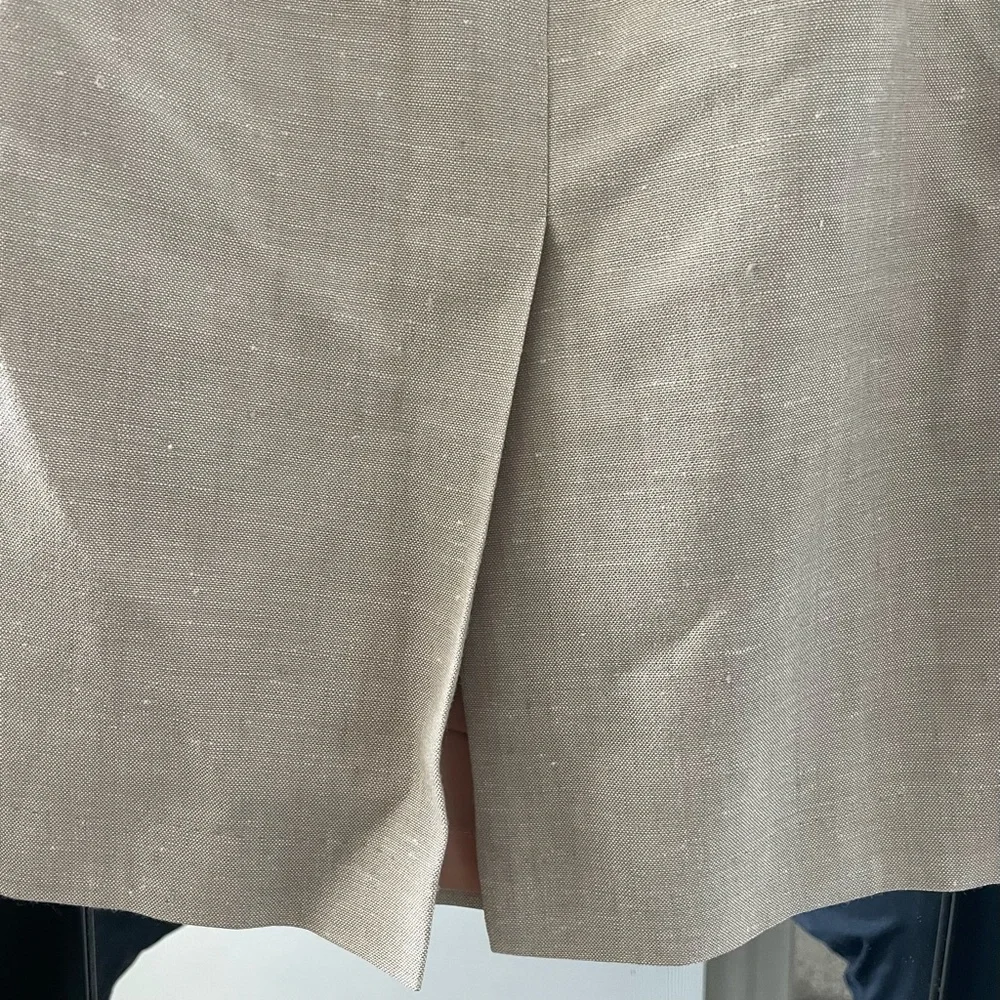 2/$30 Beige Linen Blend Skirt - Picture 2 of 3